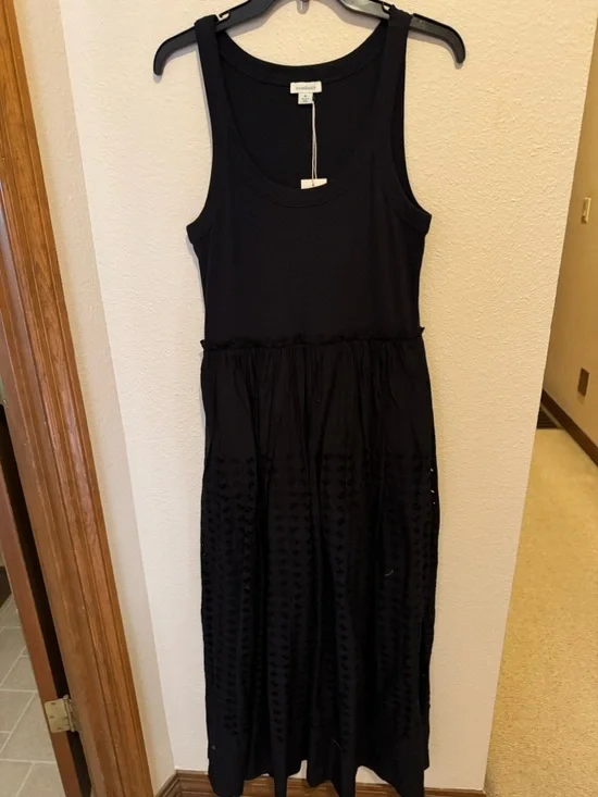 Sundance Black Sleeveless Tank Midi Dress - Picture 2 of 4